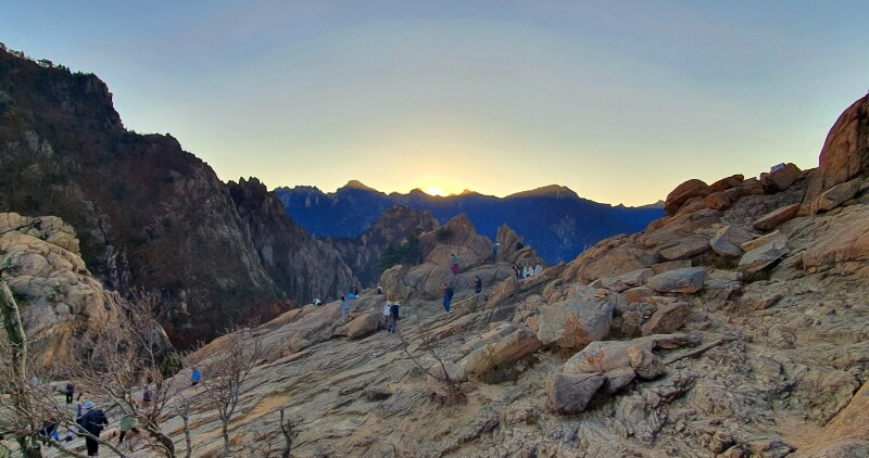 권금성-일몰-노을-석양-외설악