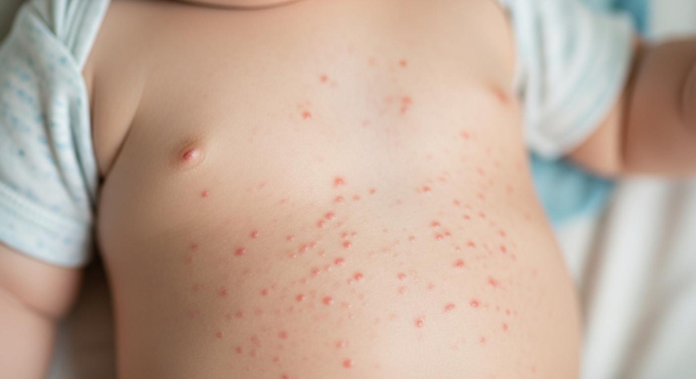 아기 열꽃 두드러기