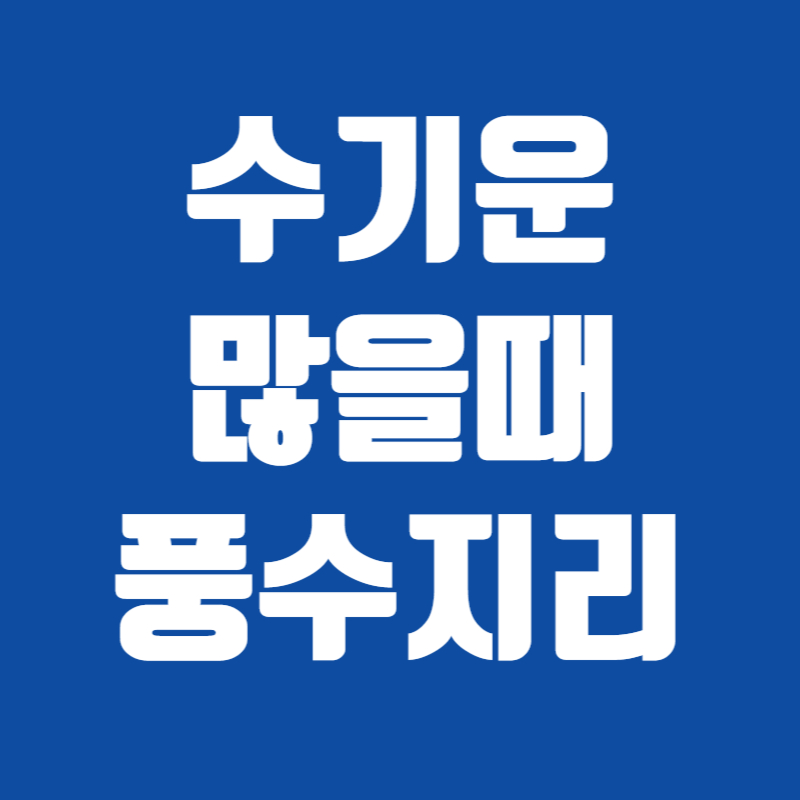 수기운 많을때 풍수지리