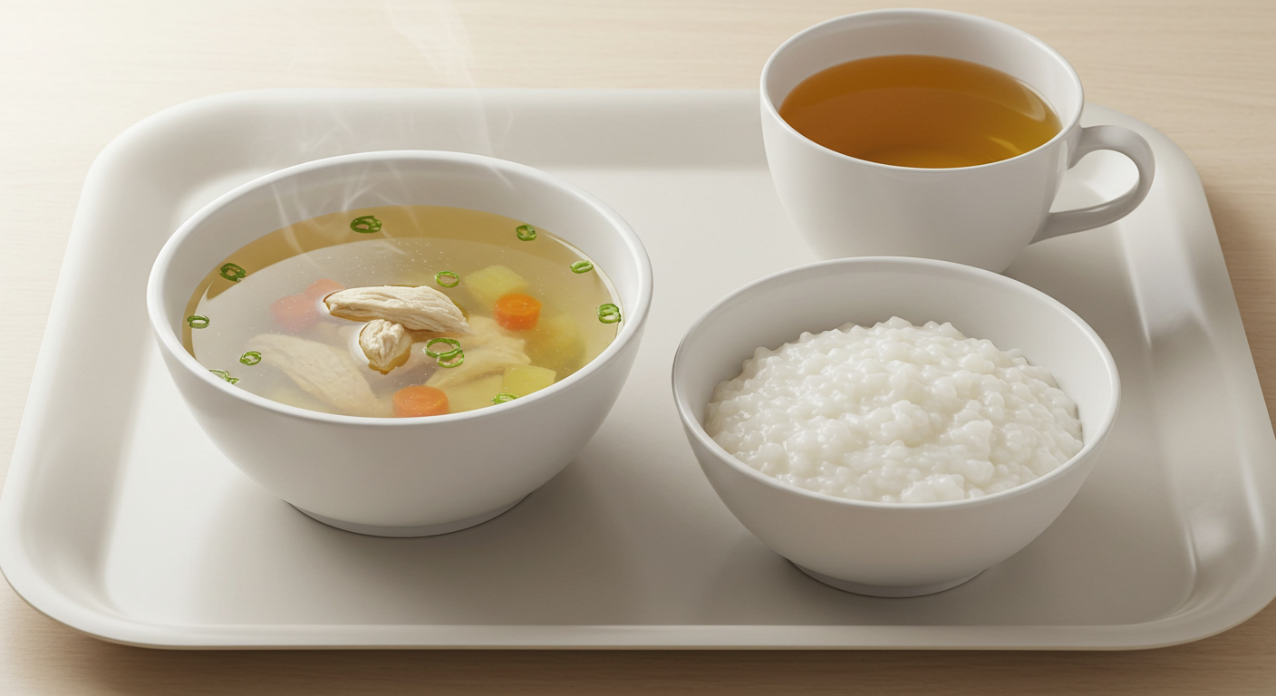 기름기 적은 단백질과 부드러운 채소로 위에 부담 없이 회복을 도와줘요.