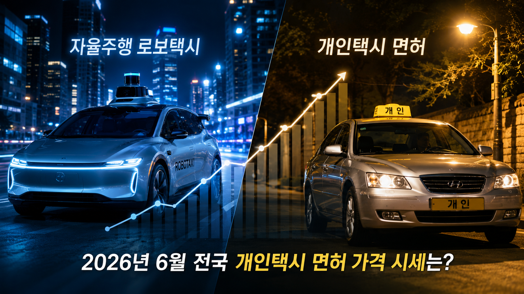 2026년 6월 전국 개인택시 면허 가격 시세 및 자율주행 로보택시 전망 분석