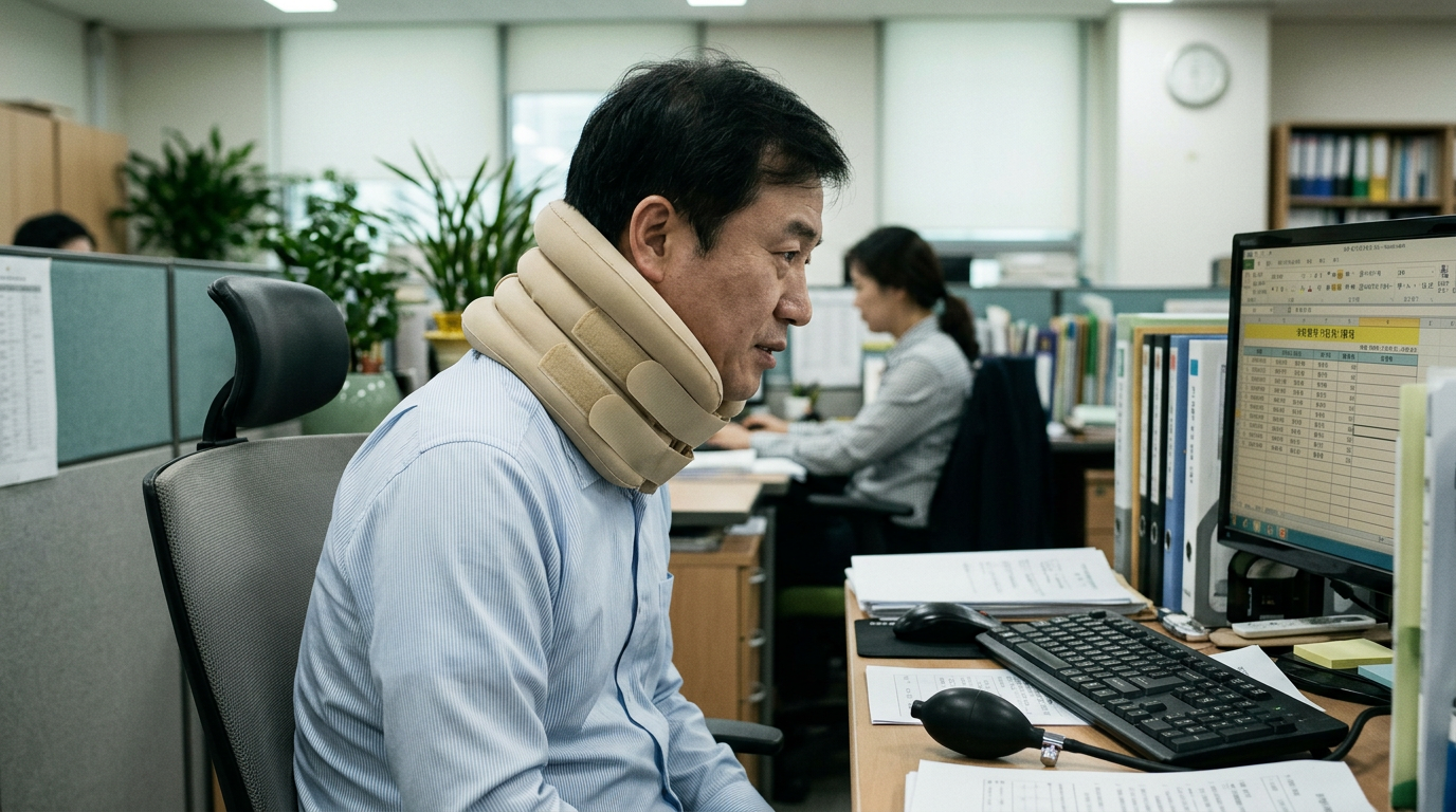 목견인기 고르는법 필요한 거북목 직장인