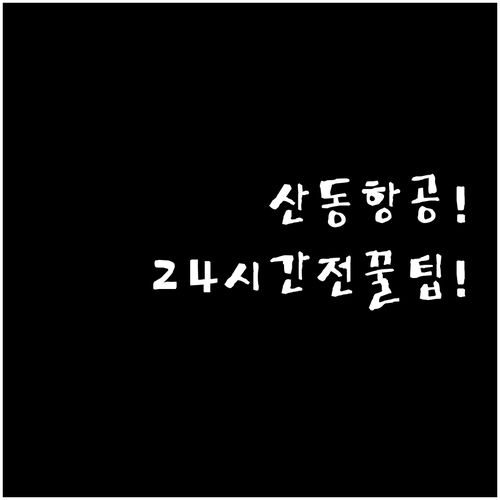 산동항공 온라인 체크인 24시간 전부..