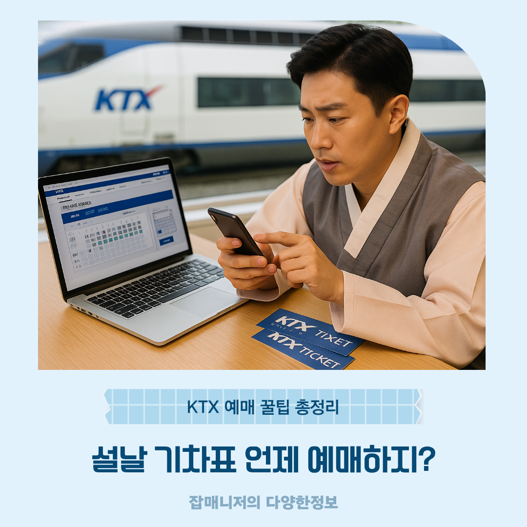 설날 기차표 언제 예매하지? KTX 예매 꿀팁 총정리