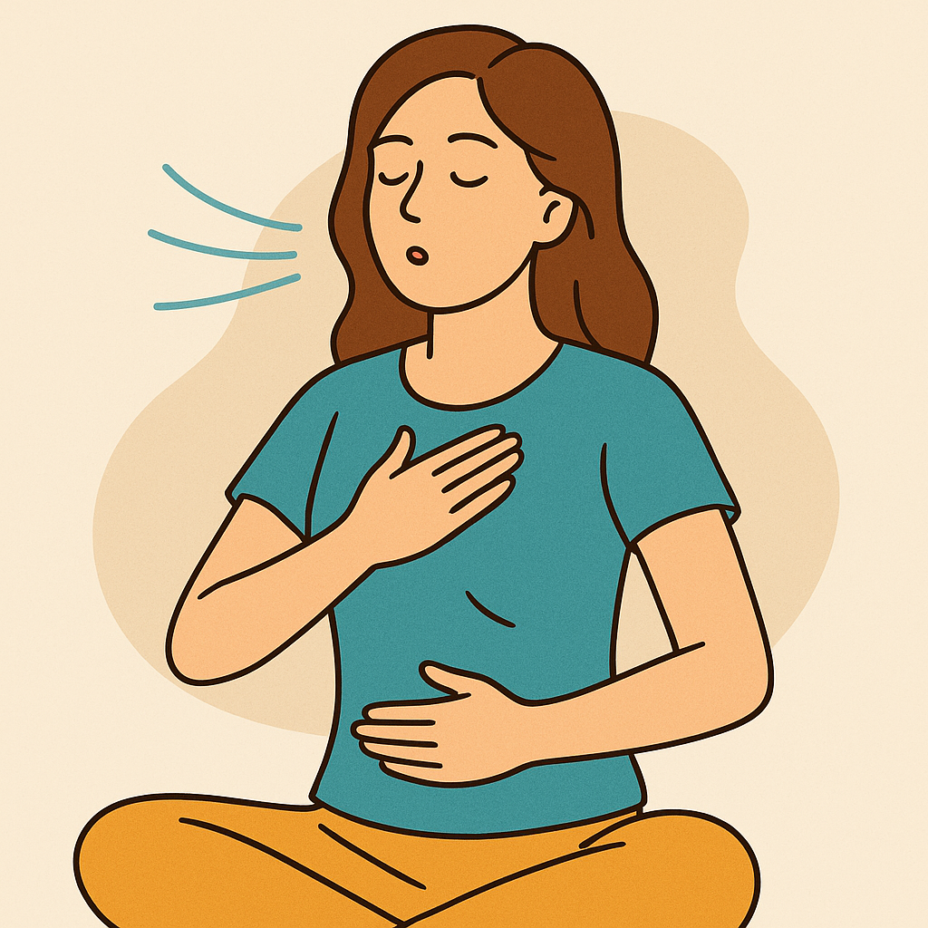 스트레스 해소를 위한 간단한 호흡 운동법