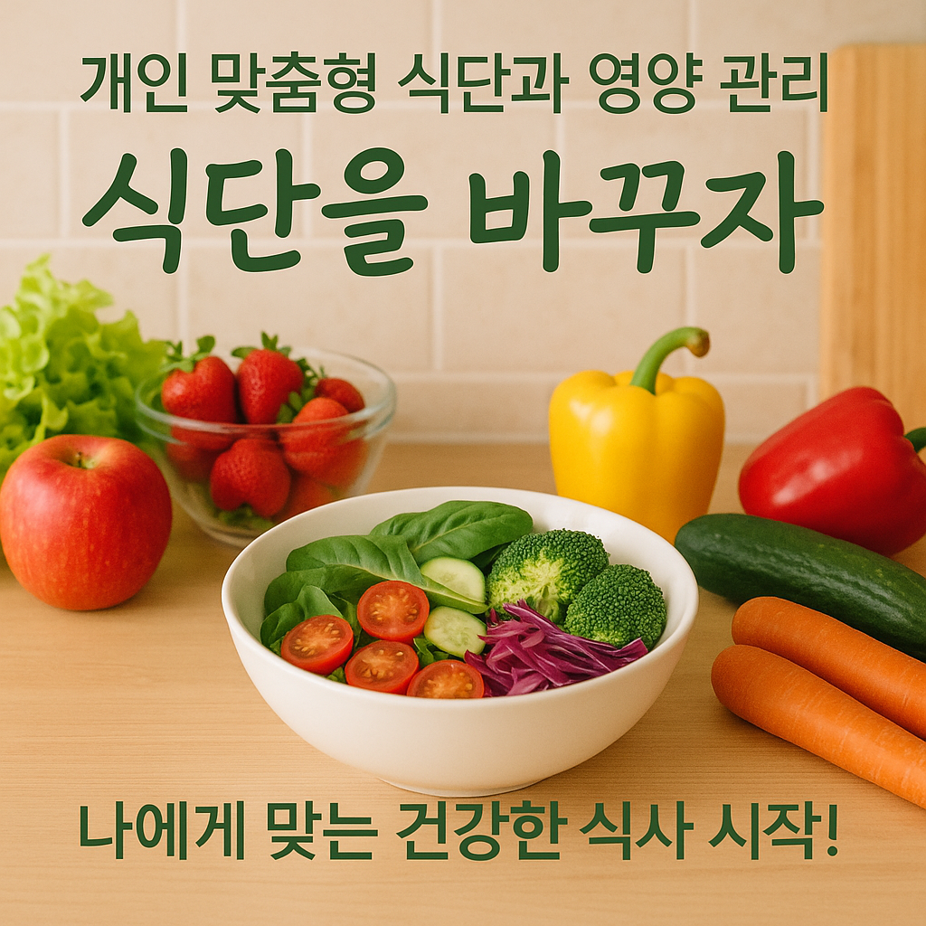 [2편] 내 몸에 딱 맞는 건강! 개인 맞춤형 영양과 식단 관리