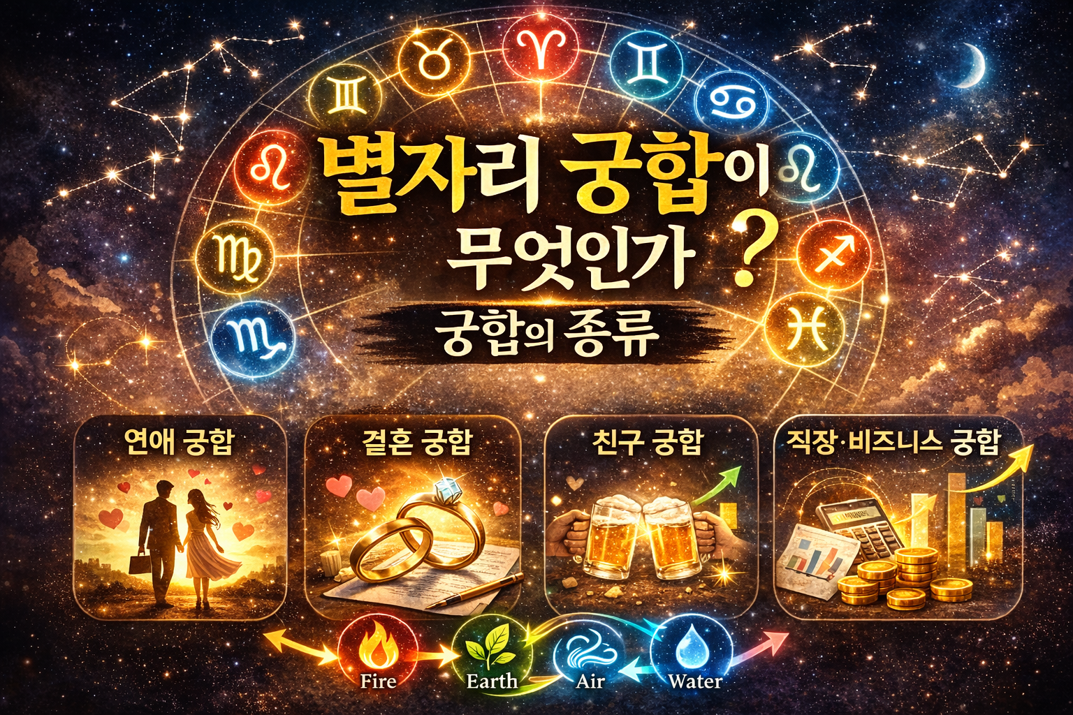 별자리 궁합이란 무엇인가? 궁합의 종류