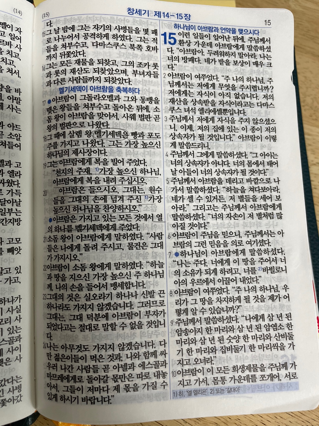 창세기15장[새번역]