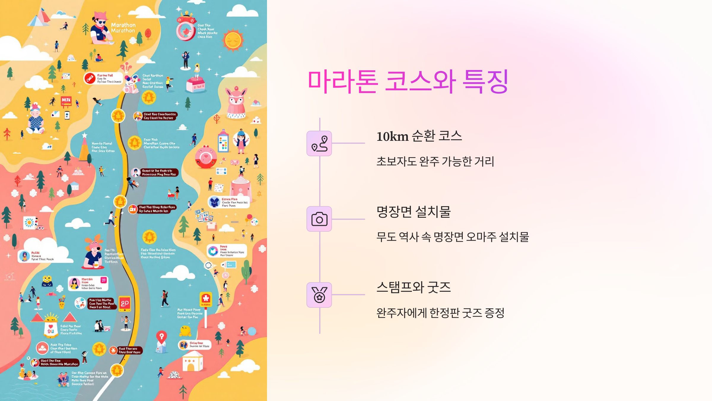 📍 마라톤 코스와 특징