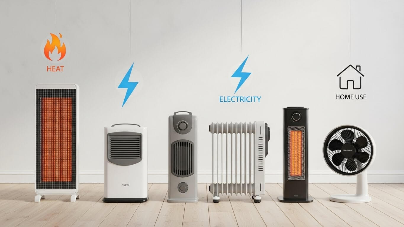 히터 종류별 장단점 (스토브, 할로겐, 전기 소비)