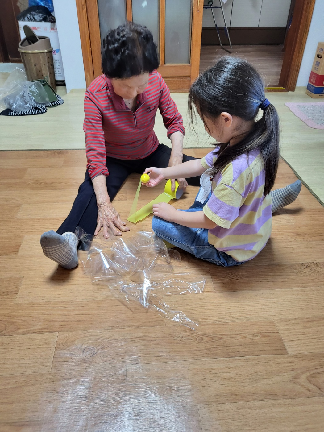 테이프 볼 만들기(테이프 공)