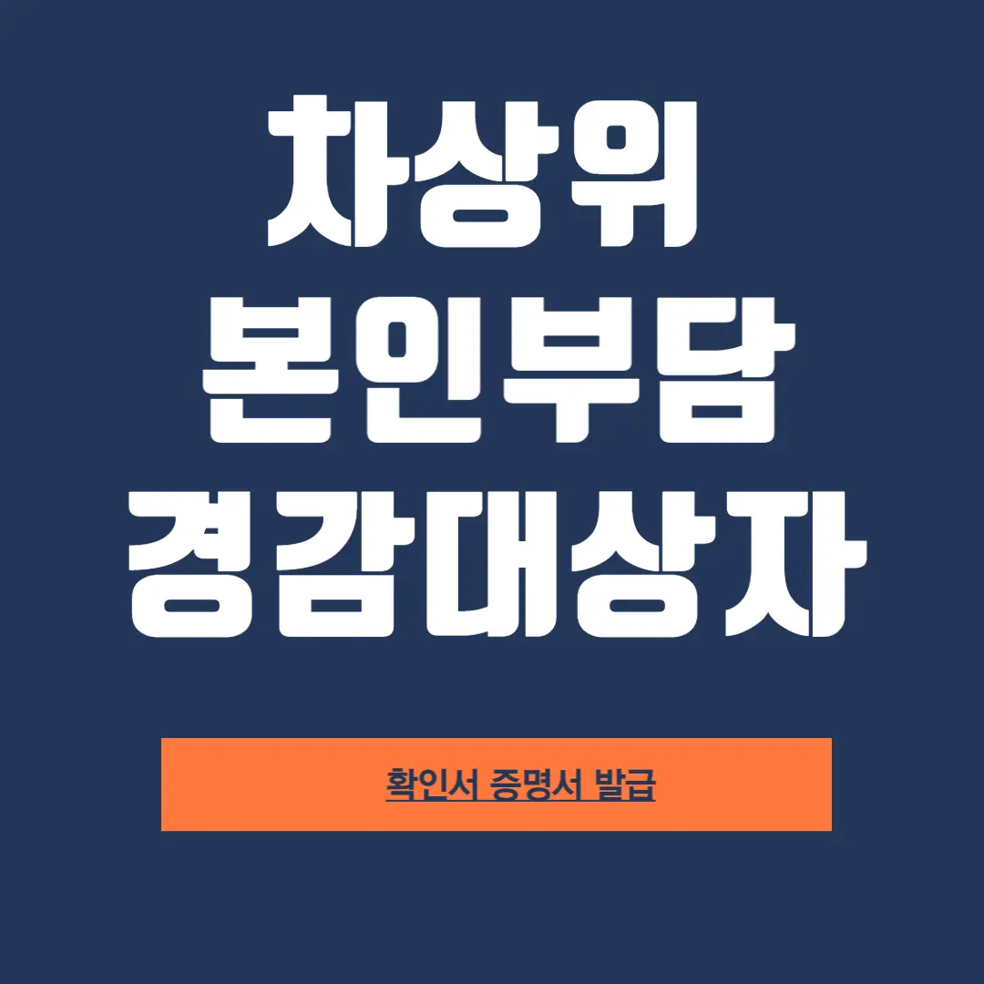 차상위-본인부담-경감-대상자-증명서-발급방법