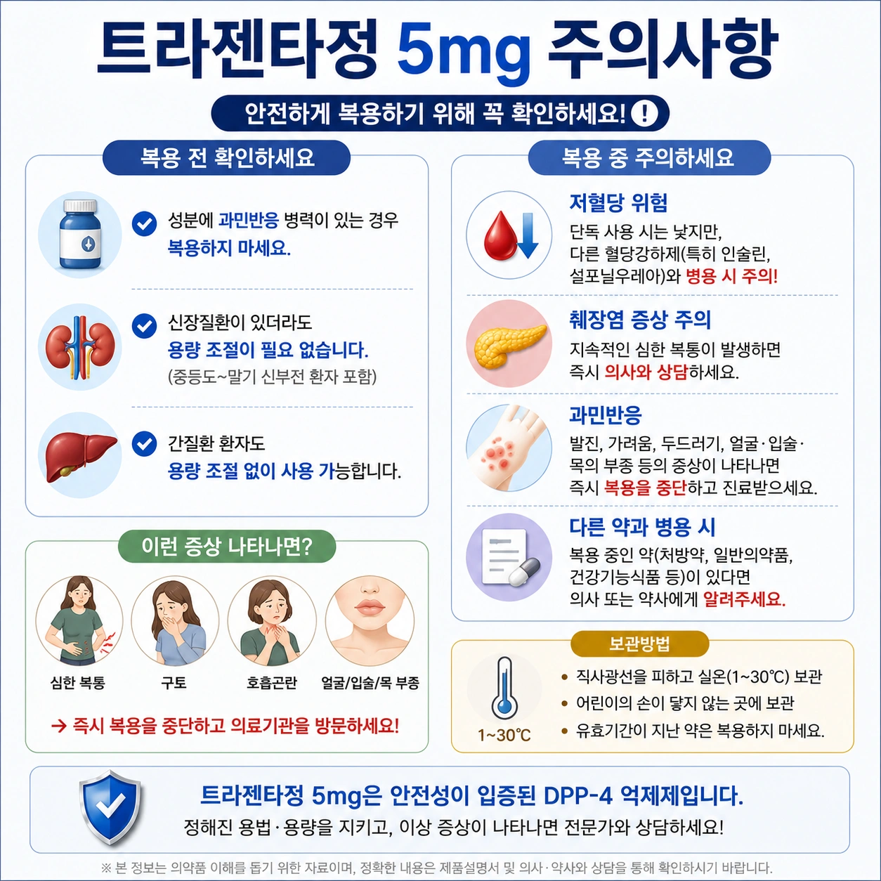 06_트라젠타_주의사항