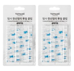 탐사 전선정리 투명 클립&#44; 32p