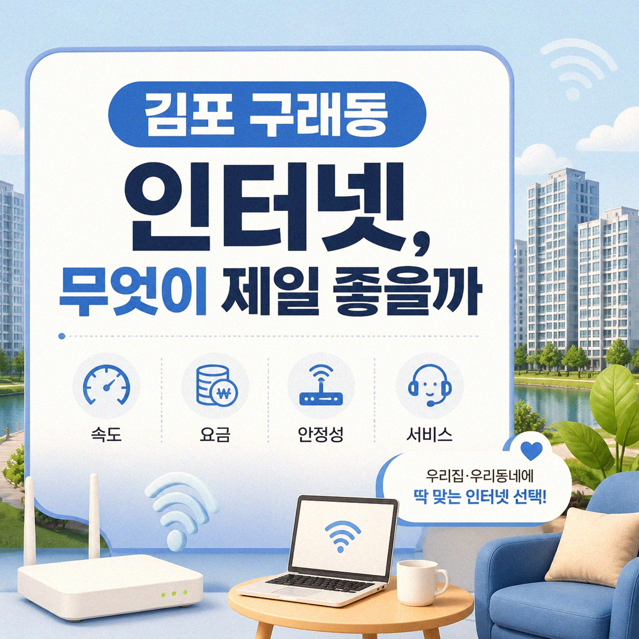 김포 구래동 SK 기가 인터넷, 내가 직접 겪어보니