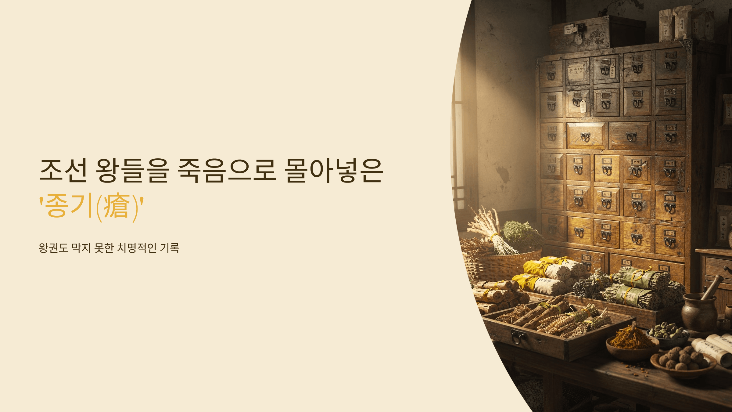 조선 왕들의 병과 관련된 사진입니다.