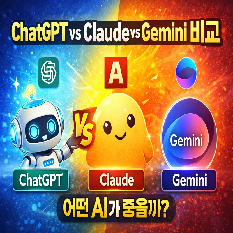 ChatGPT vs Claude vs Gemini 비교