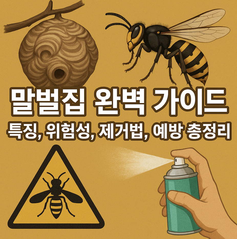 말벌집 완벽 가이드 &ndash; 특징, 위험성, 제거법, 예방 총정리