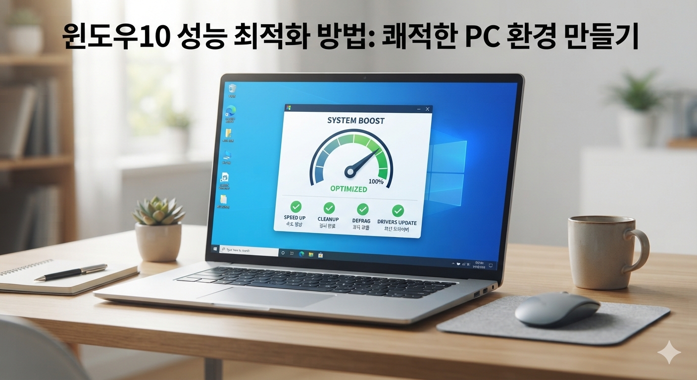 윈도우10 성능 최적화 방법: 쾌적한 PC 환경 만들기