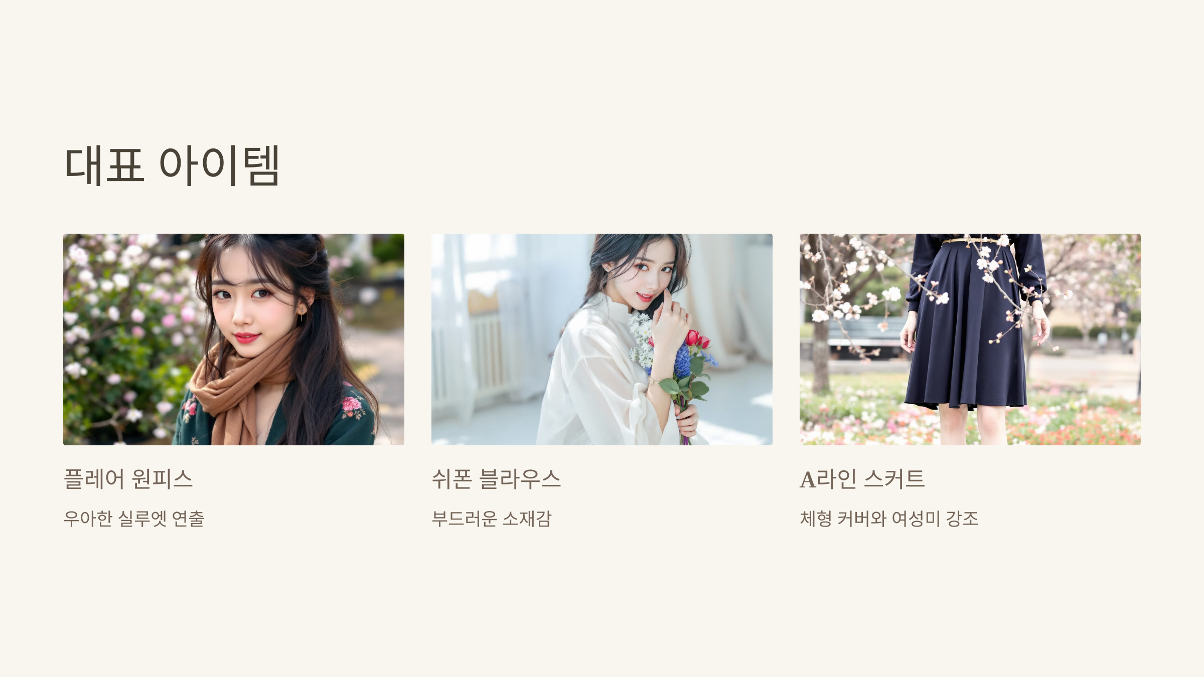 대표 아이템