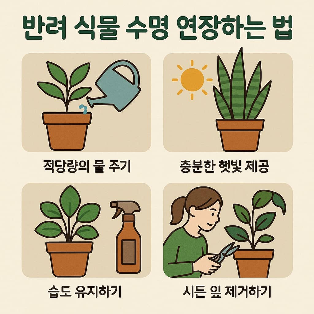 반려 식물 수명 연장하는 법