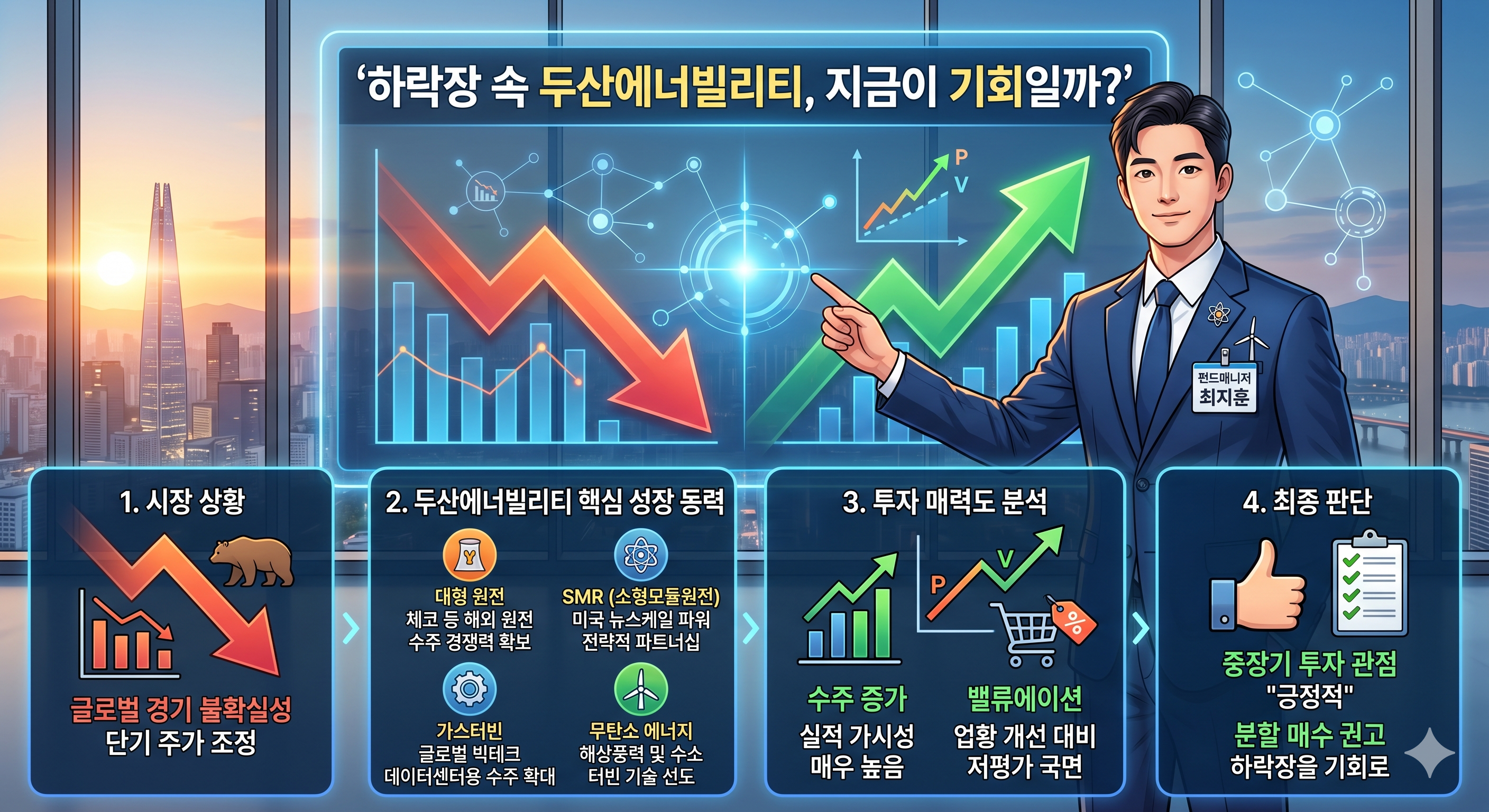 하락장 속 두산에너빌리티, 지금이 기회일까