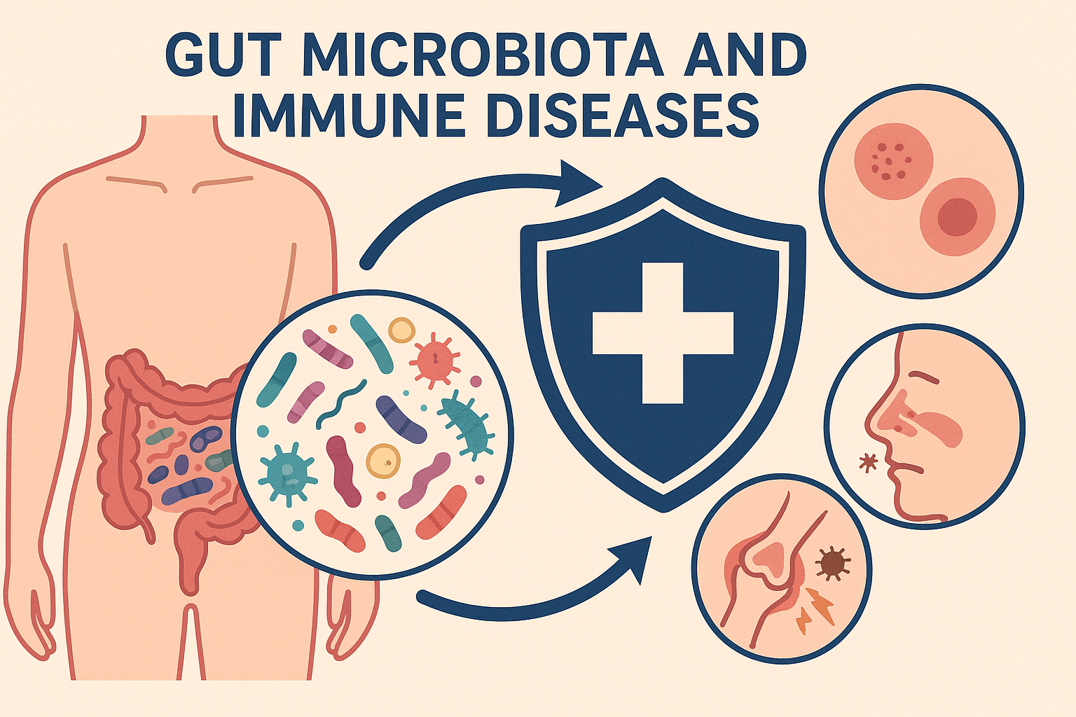 장내 미생물과 면역 질환의 연관성 관련 사진