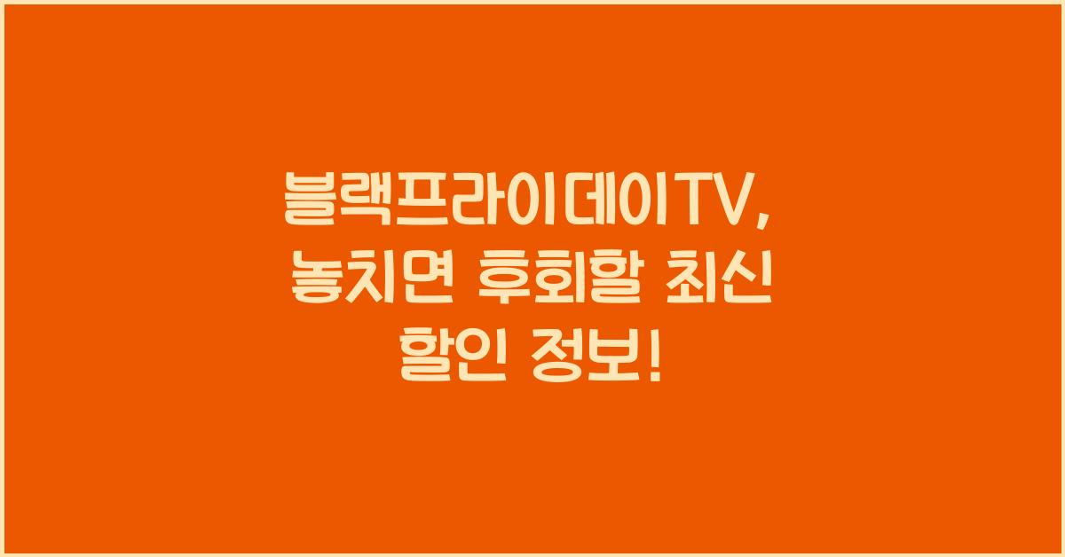 블랙프라이데이TV