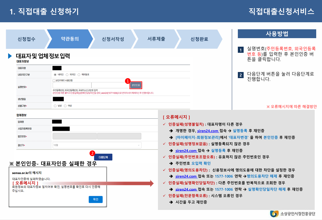 2024년 4분기 소상공인 정책자금: 정책자금사이트 가입과 직접대출 및 대리대출 신청 방법