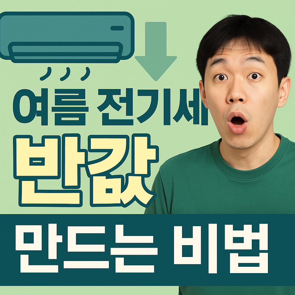 여름 전기세 반값 만드는 비법