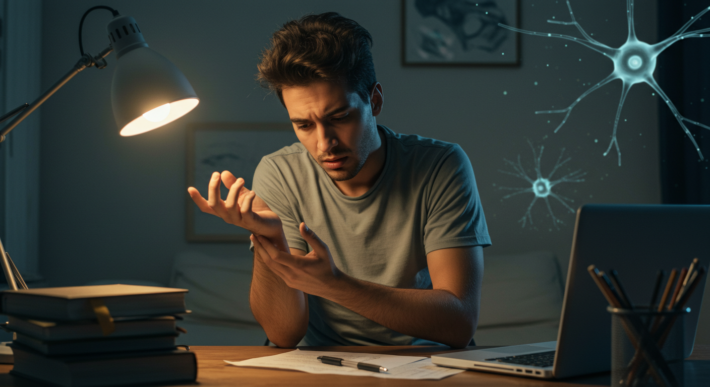 근육 경련&amp;#44; 스트레스성 증상&amp;#44; 자가진단