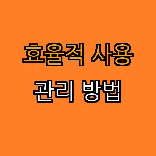 전자 제품 수명 늘리는 관리법 | 수명 늘리기 | 제품 관리 팁 | 전자 제품 유지 보수 | 효율적 사용법 | 총정리 - 2. 효율적 사용법 2. 효율적 사용법