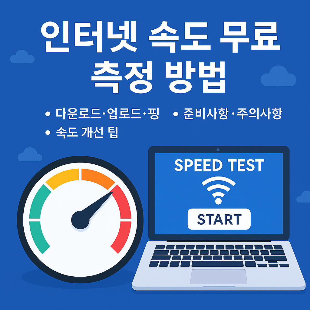인터넷 속도 무료 측정 방법 관련 이미지