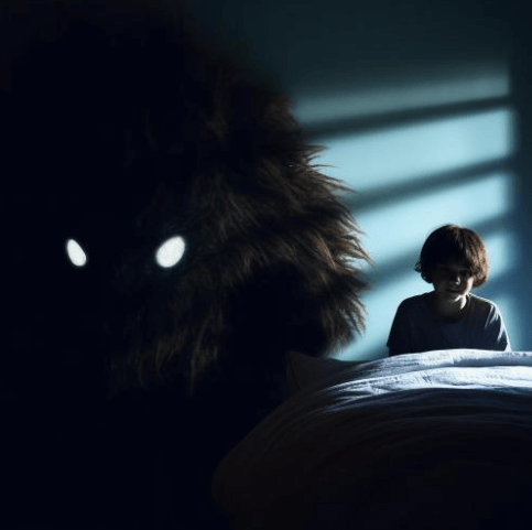 침대옆-귀신이미지