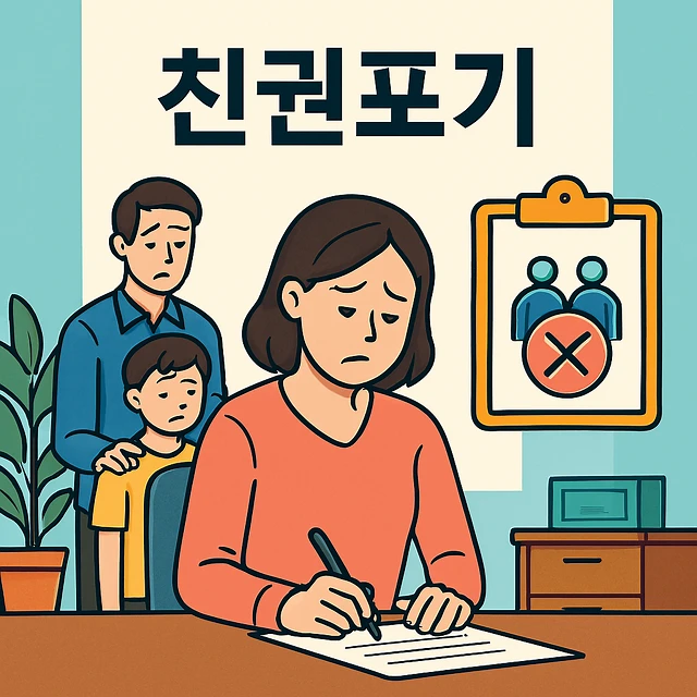 친권포기, 친권포기각서