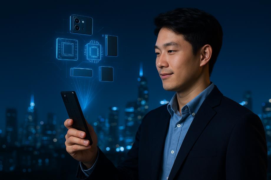 모듈러폰의 미래 진화를 상징하는 장면