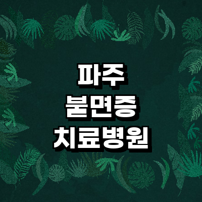 파주시 불면증
