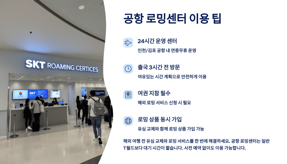 공항 로밍센터 이용 팁