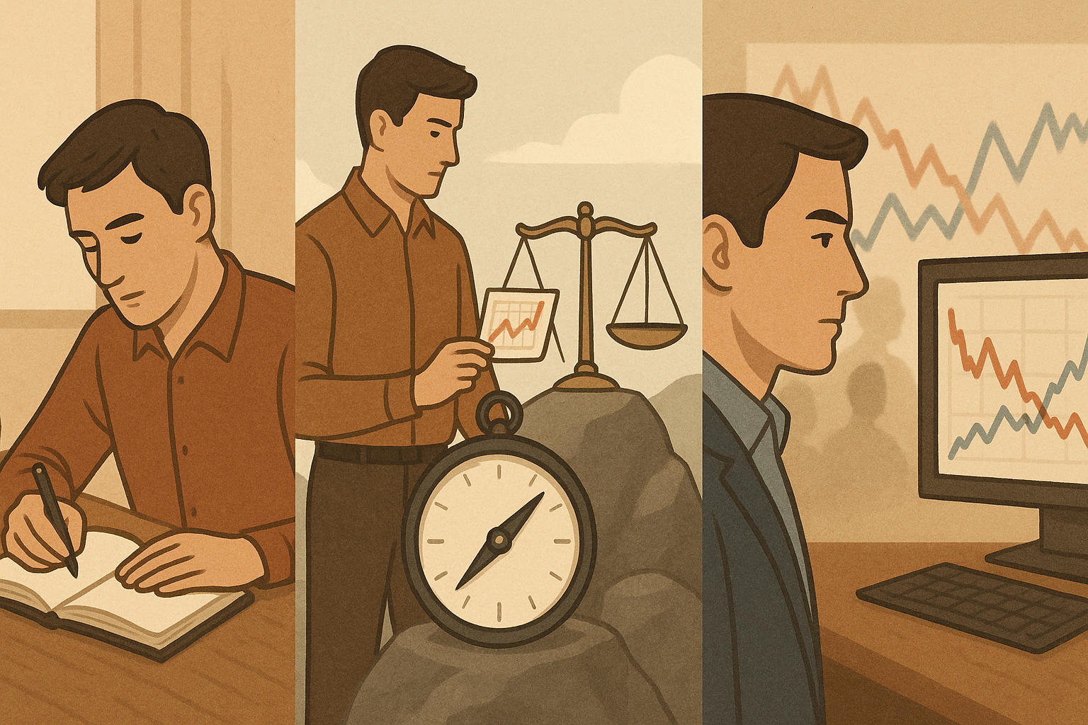 투자 일지를 써보세요
결과 말고, 과정에 집중하세요
원칙을 세우고 감정에서 분리하세요