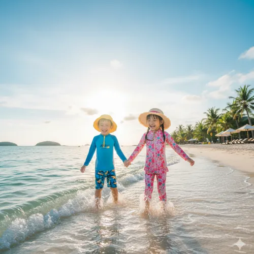 푸꾸옥 가족여행-아이 래시가드-푸꾸옥 최적 옷차림-Phu Quoc Family Trip