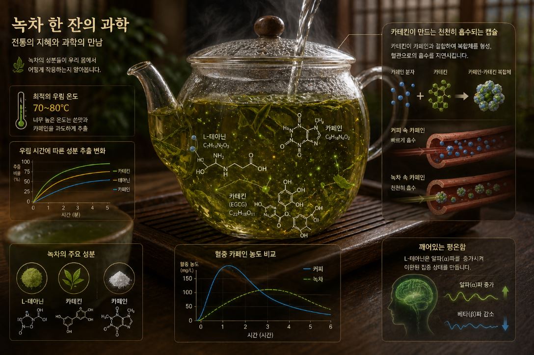 녹차 성분 과학