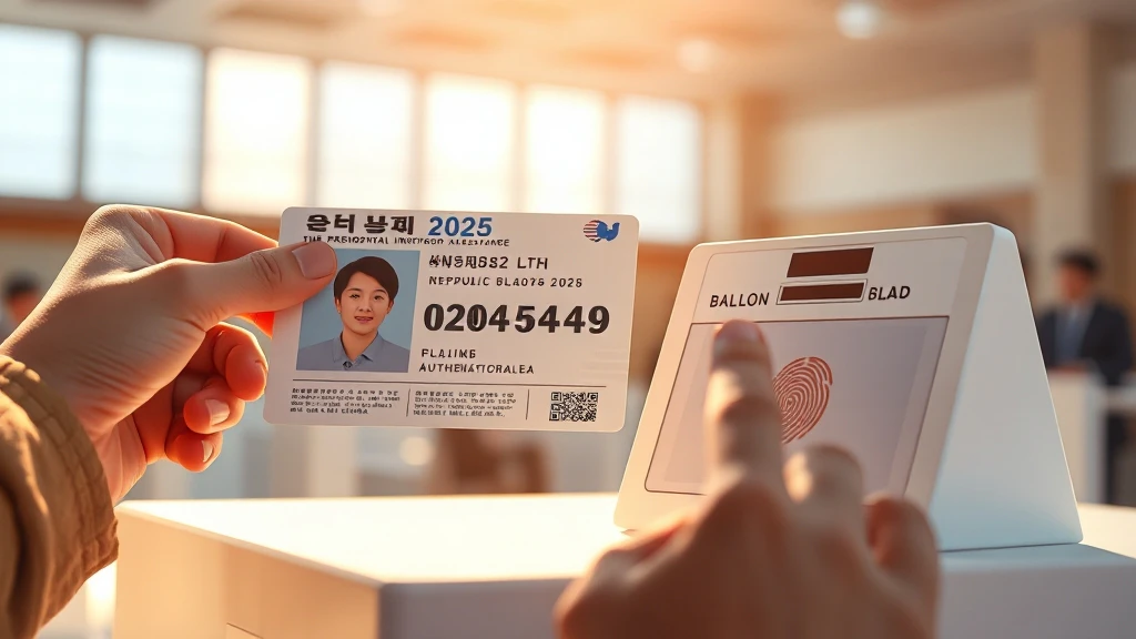대통령 선거에 필요한 주민등록증을 들고 있는 AI 이미지
