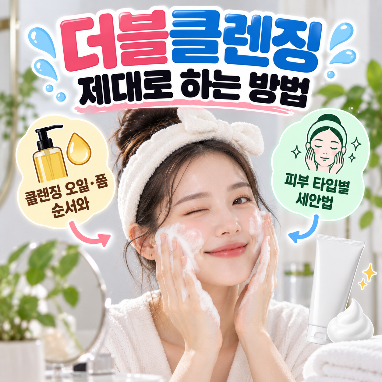 더블클렌징 제대로 하는 방법