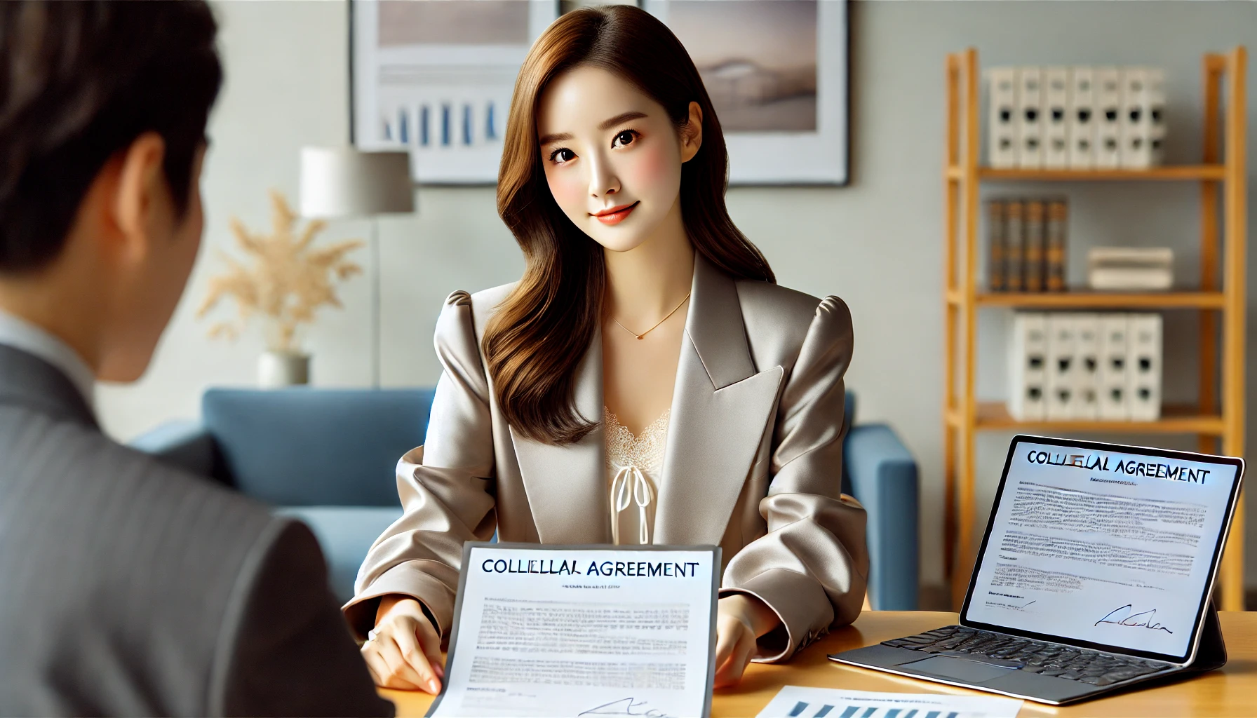 채권담보계약 확인하는 이미지