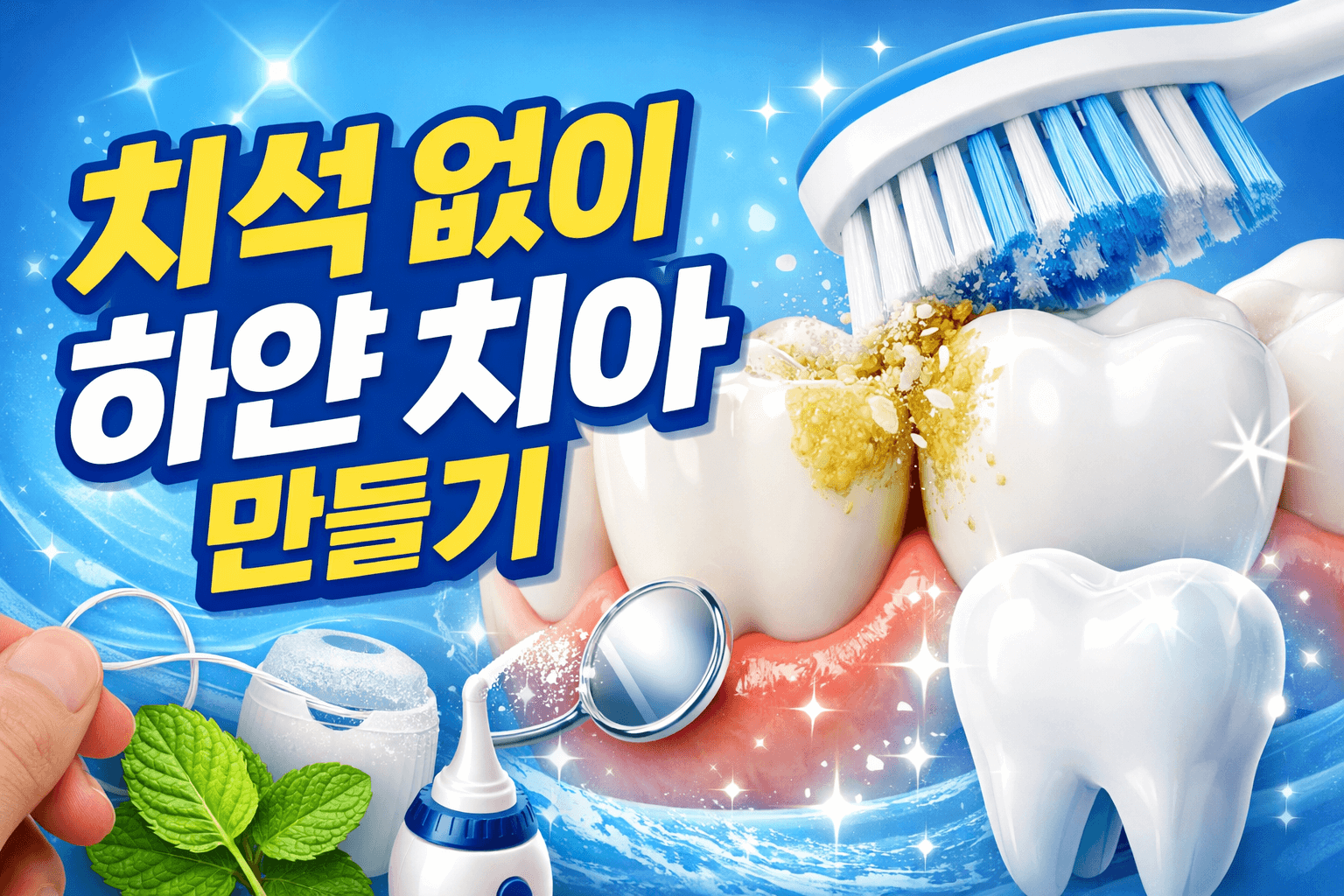 치석 제거하는 칫솔법 완벽 가이드｜치과보다 쉬운 셀프 관리법