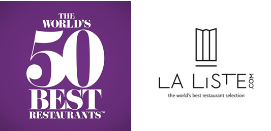 우수 호텔 선별 서비스를 시작한 '세계 50대 레스토랑'과 '라 리스트'의 로고