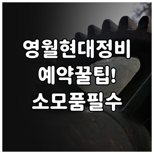 영월 현대자동차 블루핸즈 정비 예약 ..