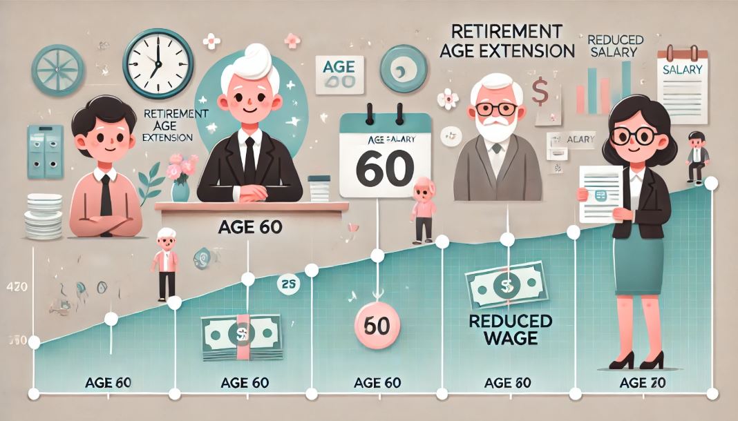 정년연장 월급 영향 관련 사진
