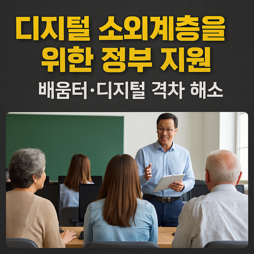 디지털 소외계층을 위한 정부 지원