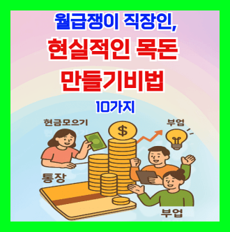 월급쟁이 직장인, 현실적인 목돈 만들기비법